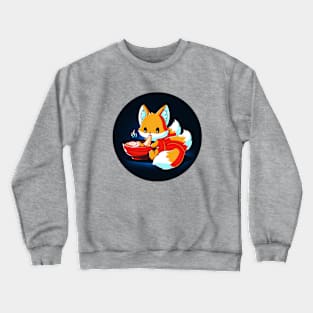 Cute Funny Foodie Fox animal lover Sarcastic Funny Quote Artwork Crewneck Sweatshirt